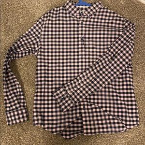 Plaid long sleeve button down